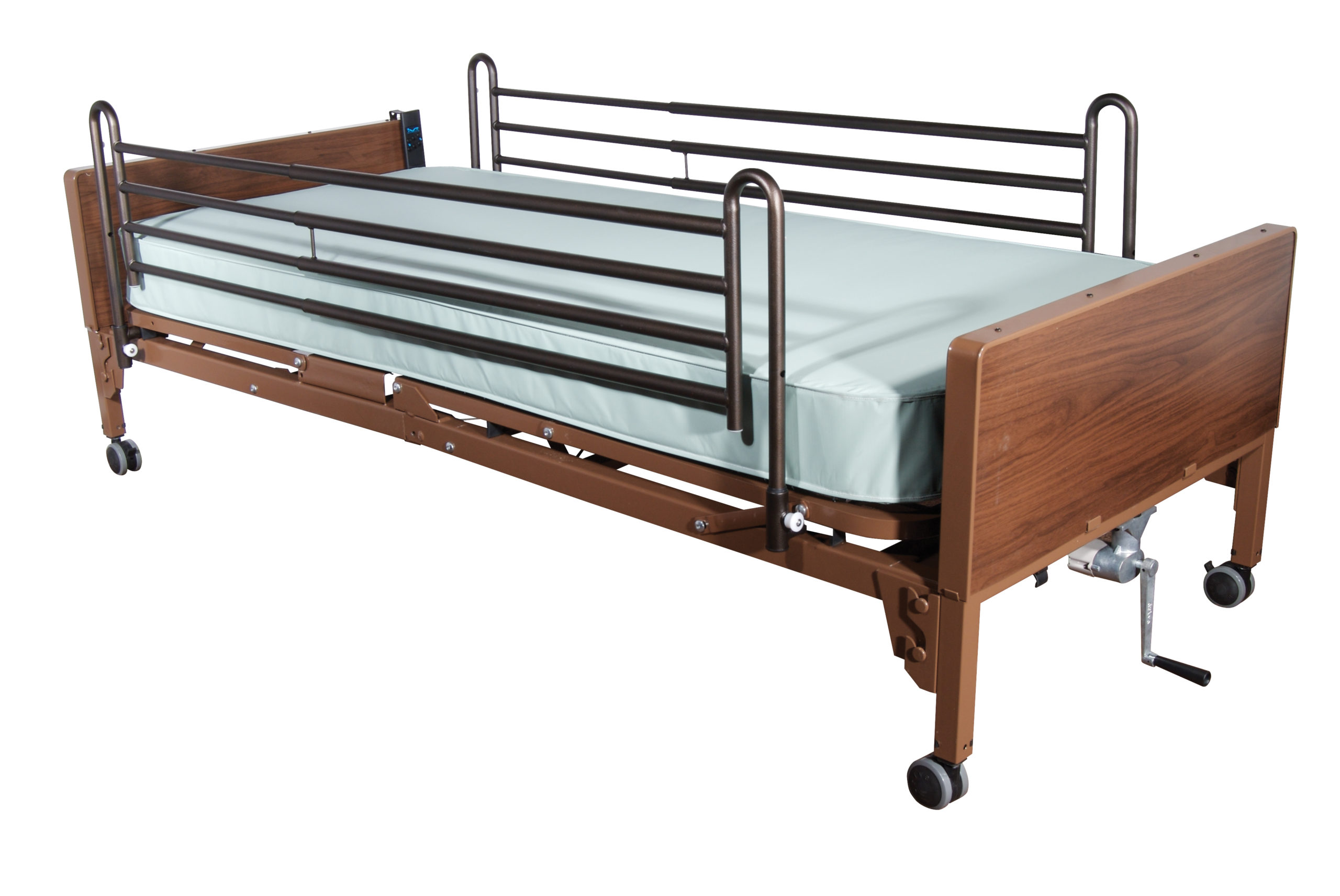 invacare semi electric bed half rails innerspring mattress