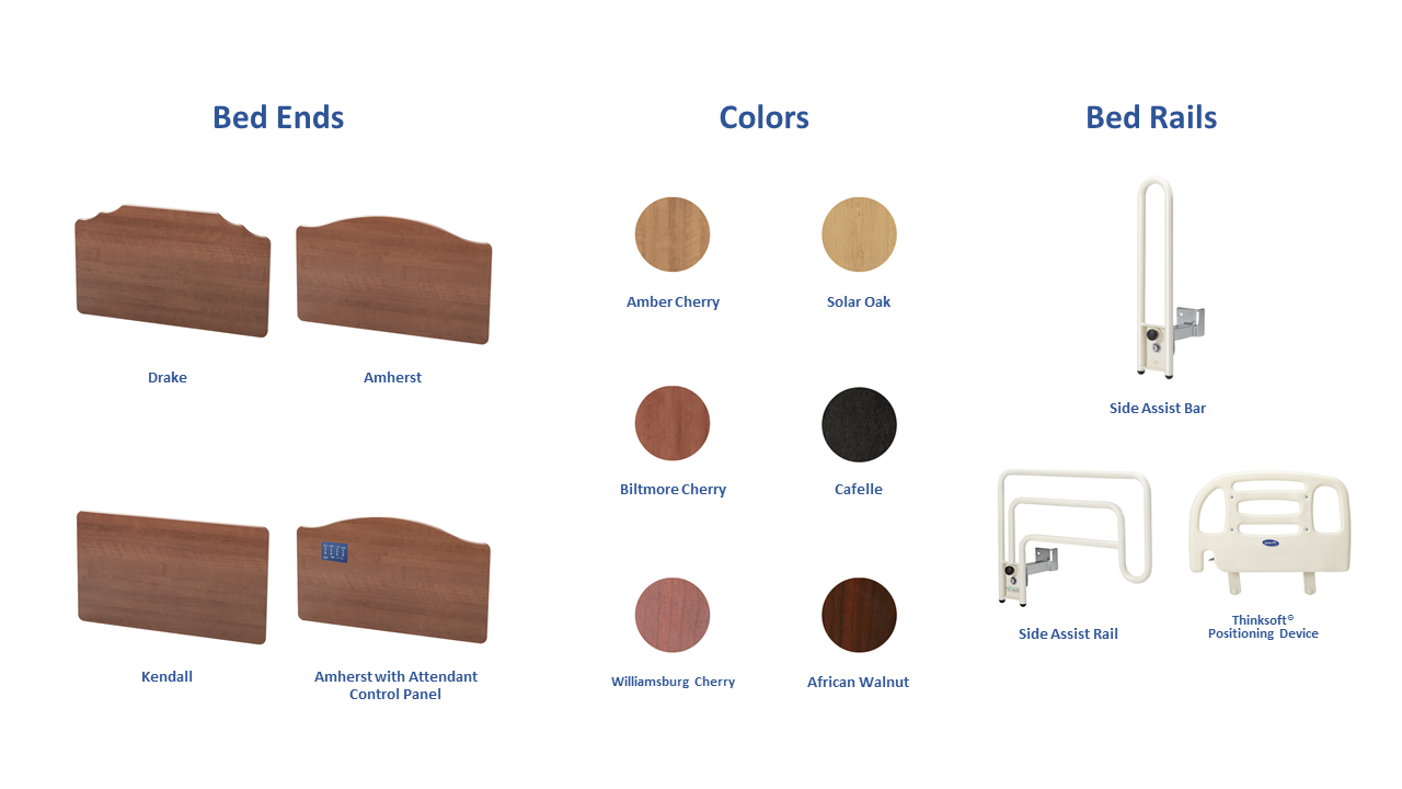 Invacare Carroll CS7 Hi-Lo Hospital Bed Set - Image 2