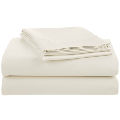 thumbnail image 2 of Gold Textiles White Flat & Fitted Sheet Set With Pillowcase – Polycotton Bedding For Home, Hospital, Hotel (200 Thread Count) 2 of 6