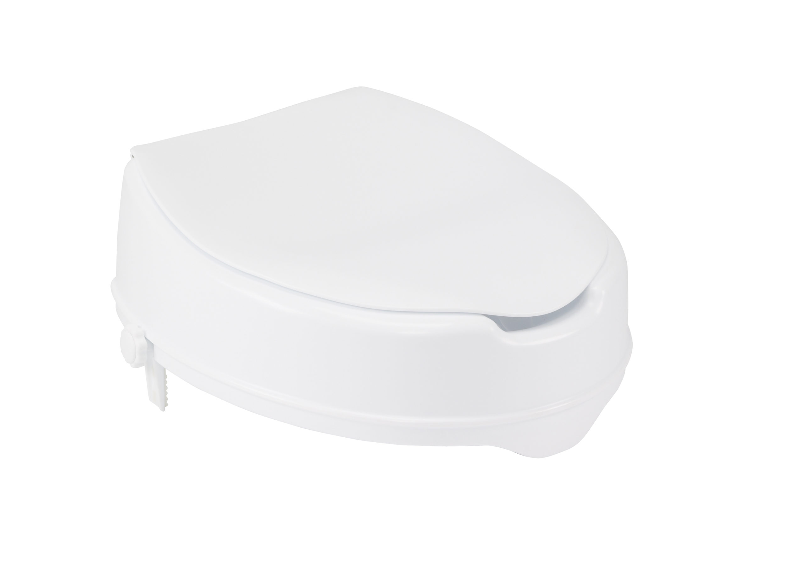 Drive Medical Raised Toilet Seat with Lock and Lid - Standard Seat - 4"