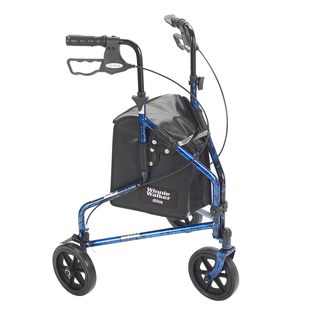 Drive Medical Deluxe 3 Wheel Aluminum Rollator