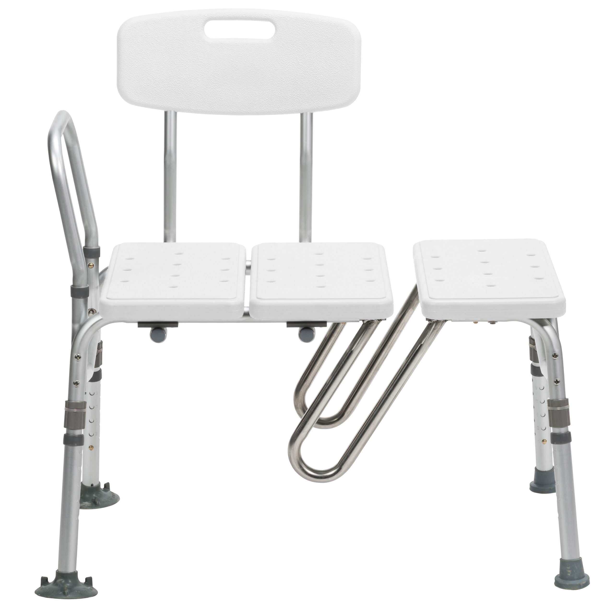 Drive Medical Splash Defense Transfer Bench with Curtain Guard Protection - Image 3