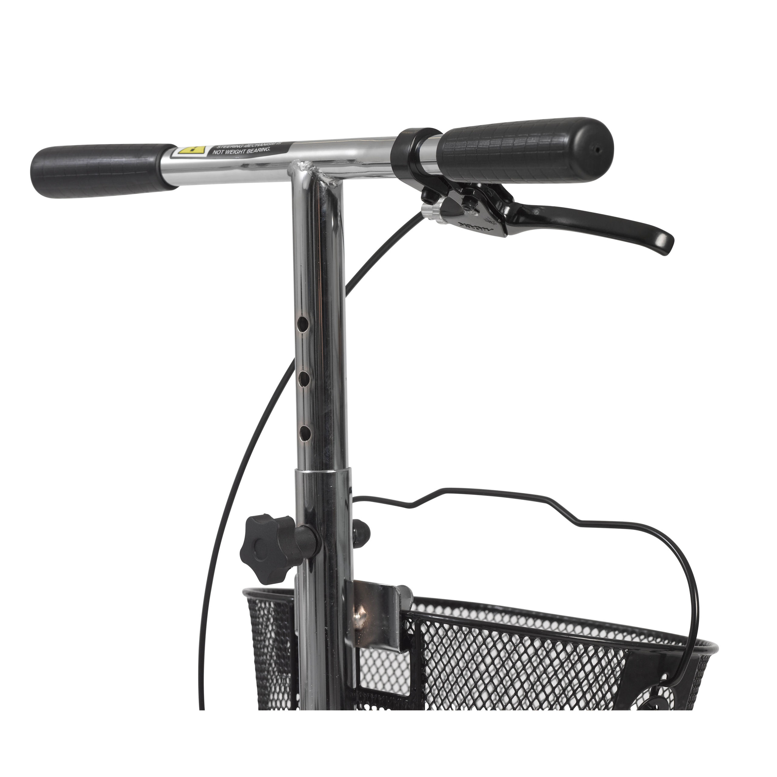 Drive Medical Dual Pad Steerable Knee Walker Knee Scooter with Basket - Alternative to Crutches - Image 3