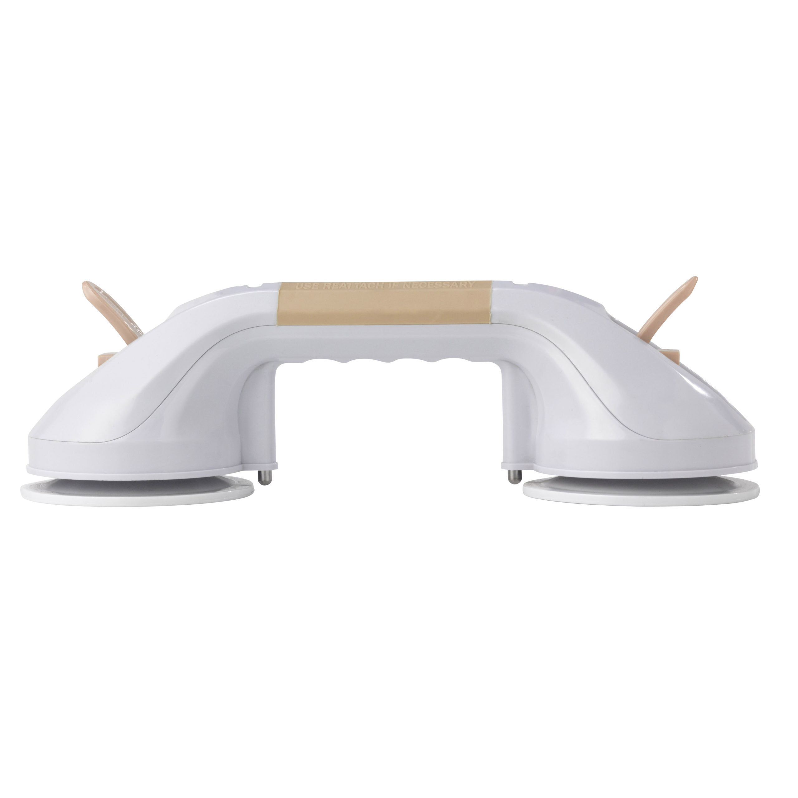 Drive Medical Suction Cup Grab Bar - 12" - White and Beige - Image 3