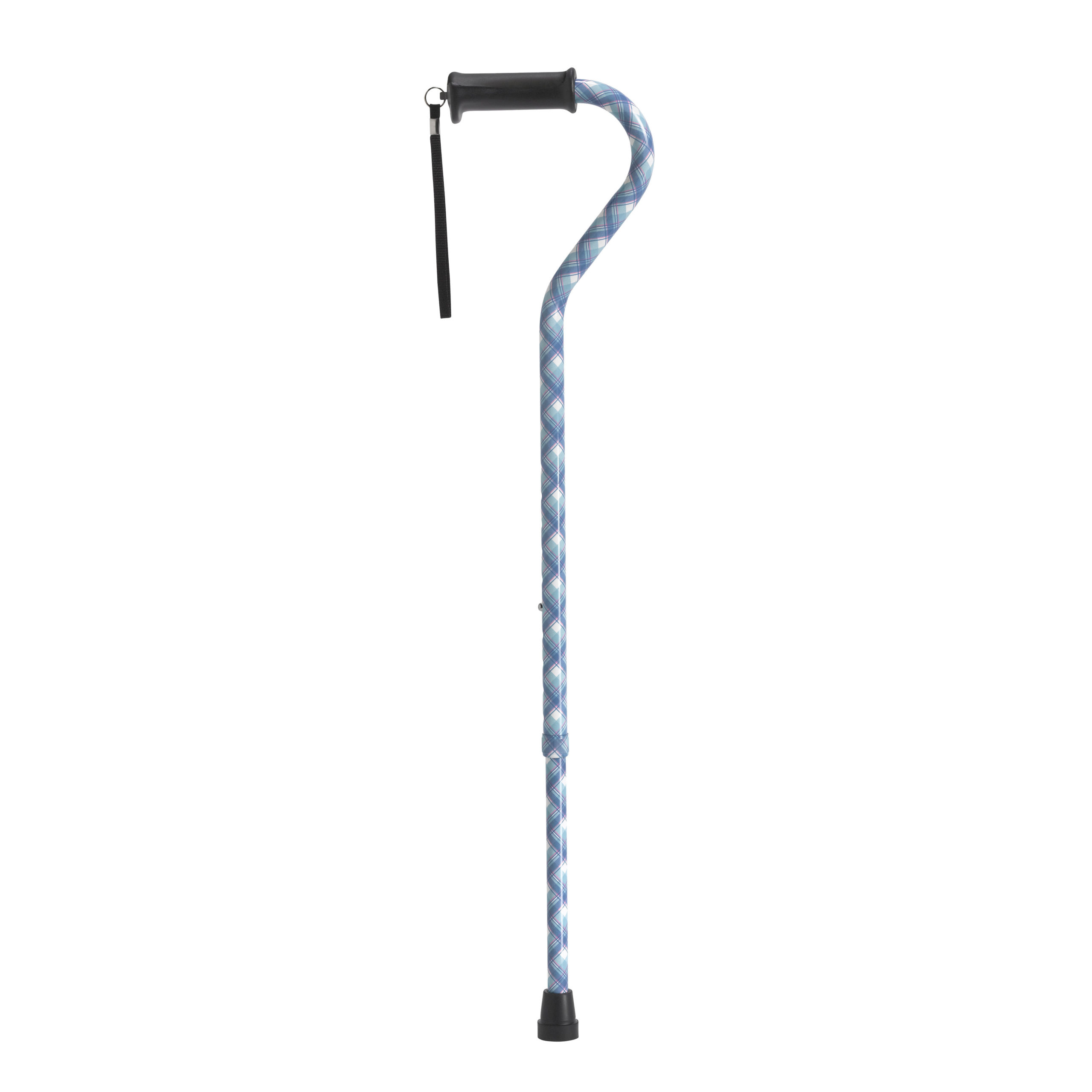 Drive Medical Adjustable Height Offset Handle Cane with Gel Hand Grip - Image 2