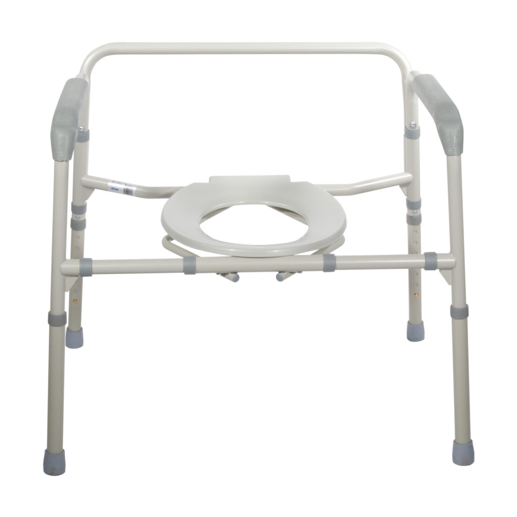 Drive Medical Heavy Duty Bariatric Folding Bedside Commode Chair