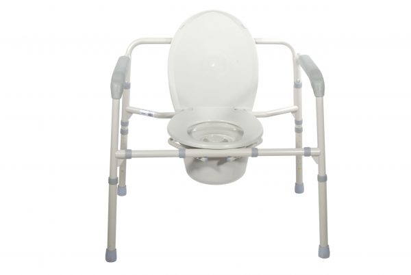 Drive Medical Heavy Duty Bariatric Folding Bedside Commode Chair - Image 4