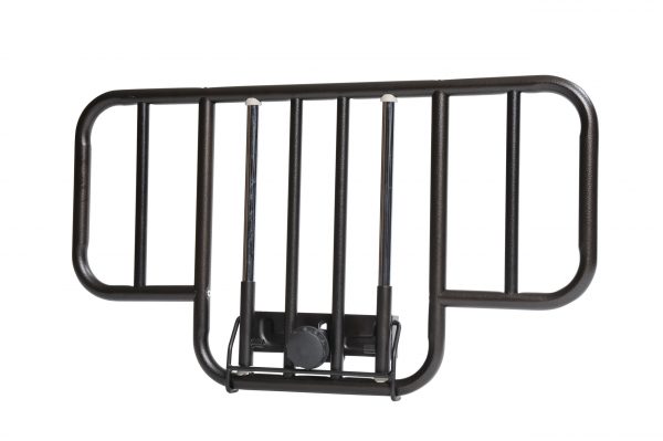 Drive Medical No Gap Half Length Side Bed Rails with Brown Vein Finish - 1 Pair