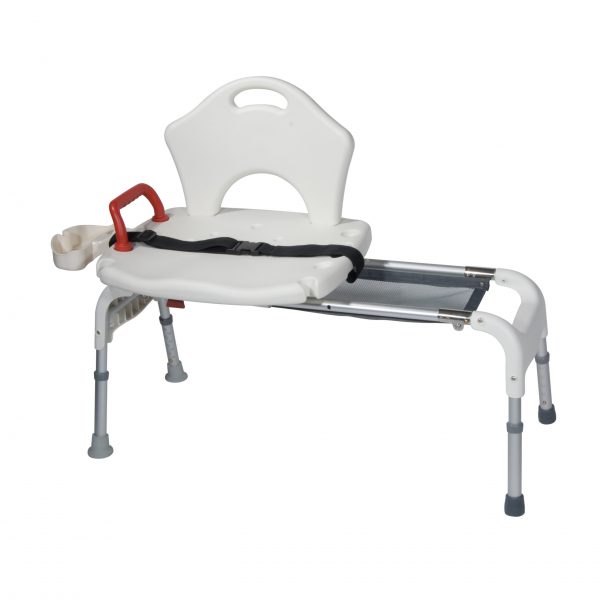 Drive Medical Folding Universal Sliding Transfer Bench - Image 2