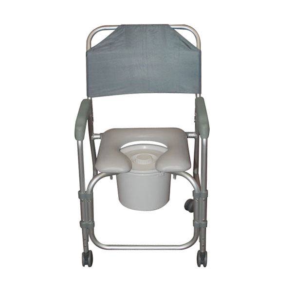 Drive Medical Aluminum Shower Chair and Commode with Casters - Image 4