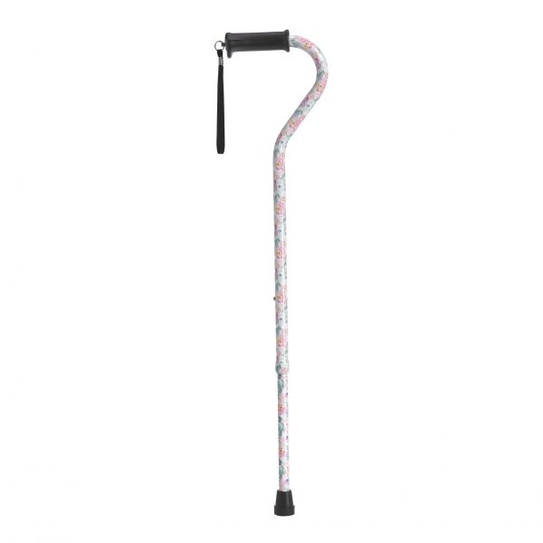 Drive Medical Adjustable Height Offset Handle Cane with Gel Hand Grip - Image 6