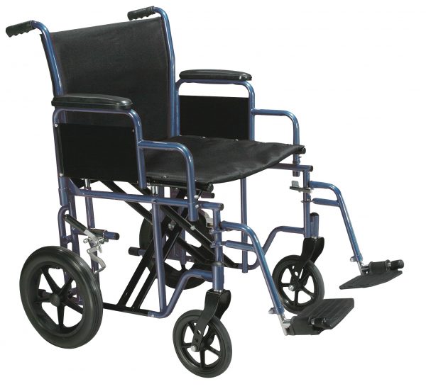 Drive Medical Bariatric Heavy Duty Transport Wheelchair with Swing Away Footrest