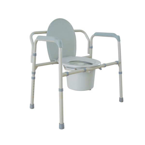 Drive Medical Heavy Duty Bariatric Folding Bedside Commode Chair