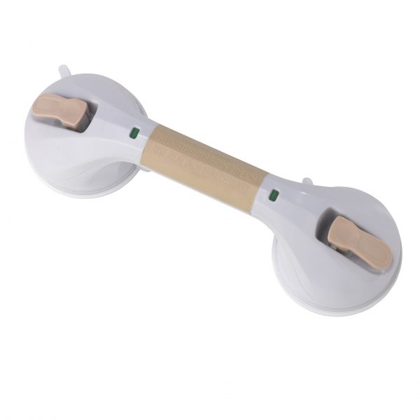 Drive Medical Suction Cup Grab Bar - 12" - White and Beige