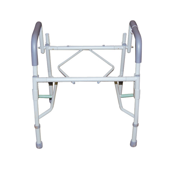 Drive Medical Steel Drop Arm Bedside Commode with Padded Seat and Arms - Image 4