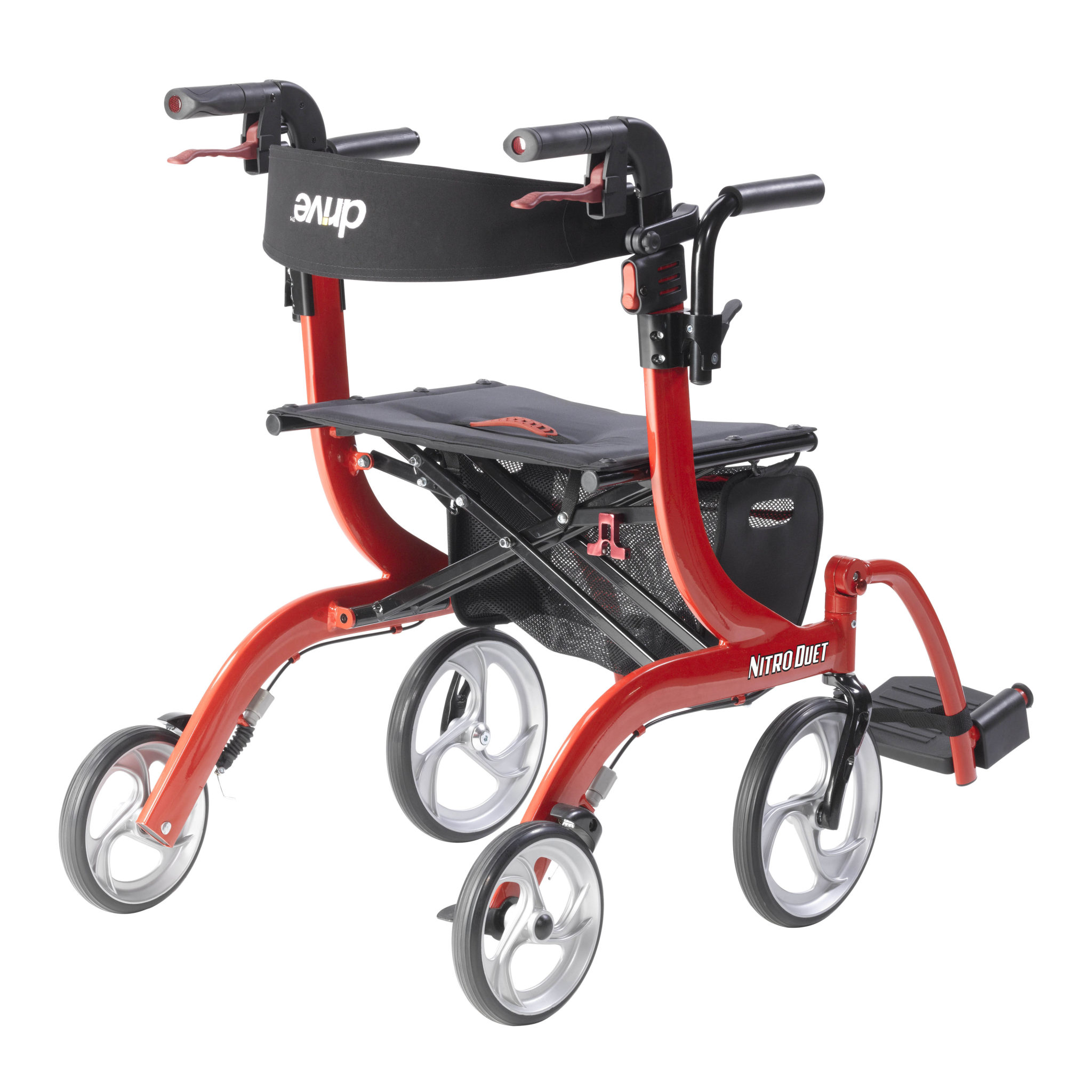 Drive medical duet transport chair rollator review