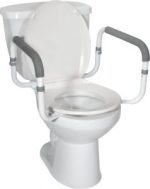 Toilet bowl to floor safety rails - Drive Medical RTL12000