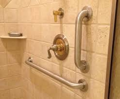 Mounted Grab Bar in Shower