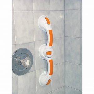 suction cup grab bar on wall