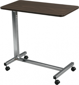 Drive Medical Non-Tilt Top Overbed Table-min