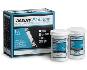 Assure Platinum Blood Glucose Test Strips