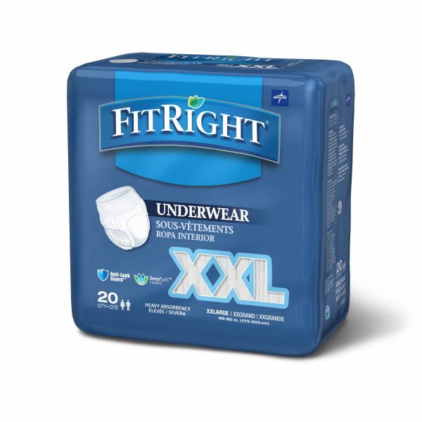 FitRight Heavy Absorbency Protective Underwear 2XL