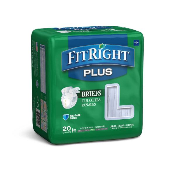 FitRight Plus Cloth-Like Adult Incontinence Briefs
