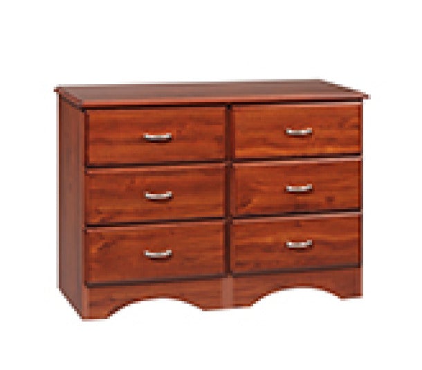 6 Drawer Chest Figured Mahogany