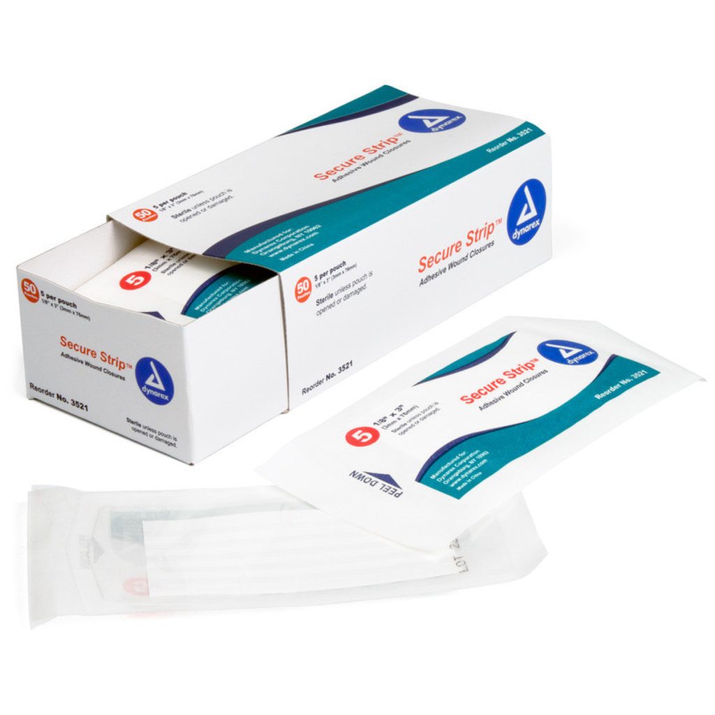 Dynarex Secure Strip Sterile Adhesive Wound Closure Strips