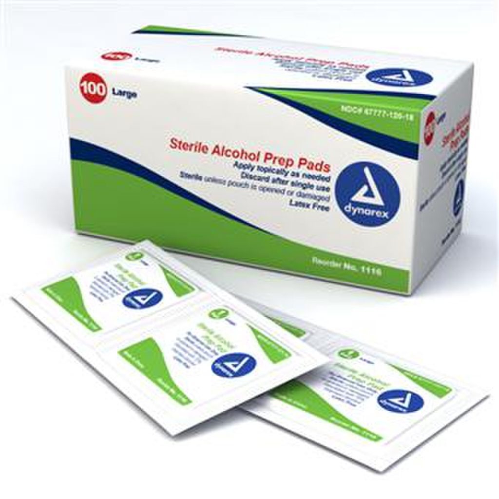Dynarex Sterile Alcohol Prep Pads