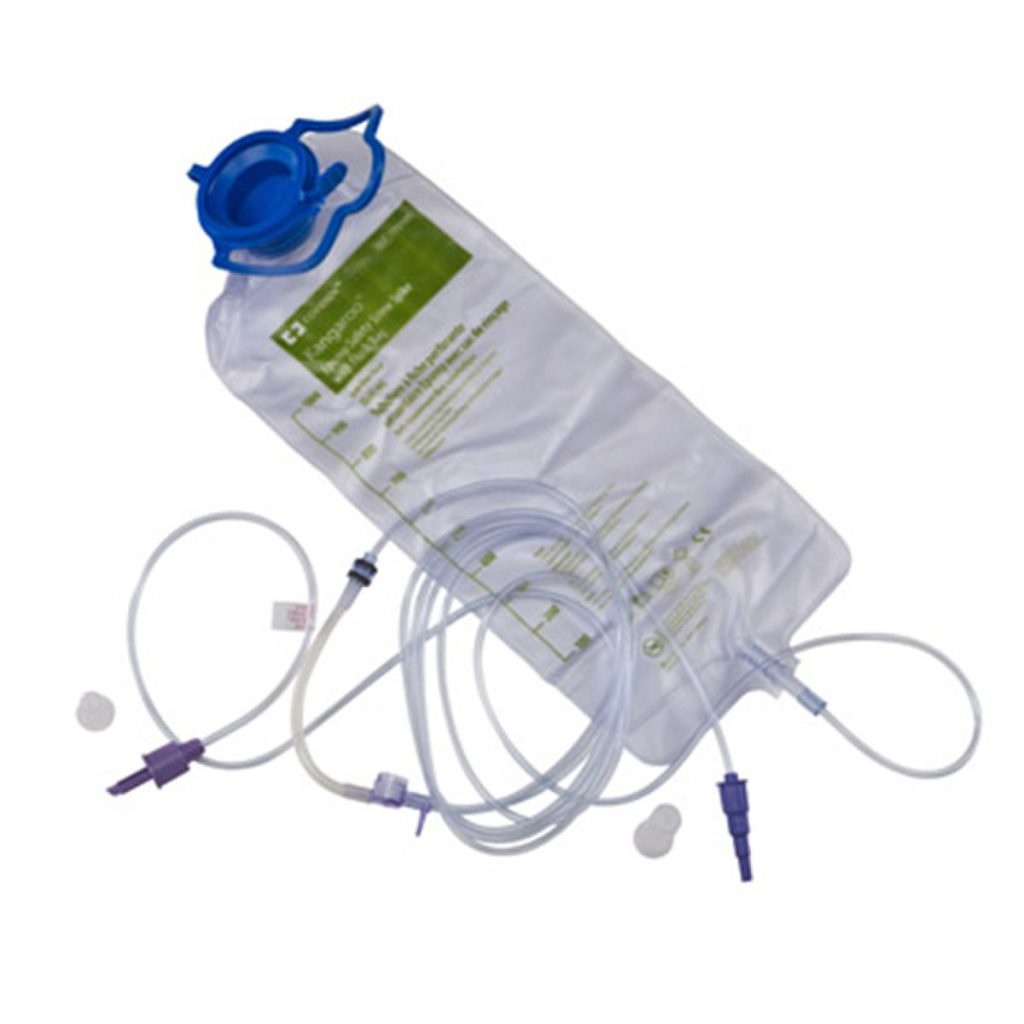 Kangaroo ENPlus EPump Proximal Spike Pump Set & 1000 ML Flush Bag
