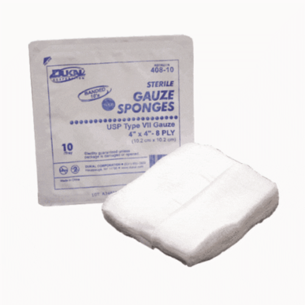 Sterile 4x4 Gauze 12 Ply (Fluff)